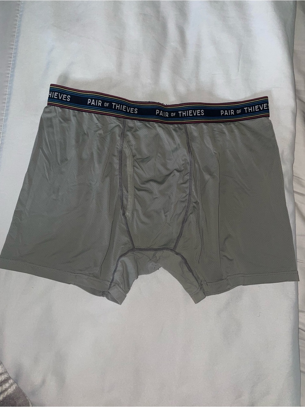 Pair of Thieves Men's Gray Performance Boxer Briefs